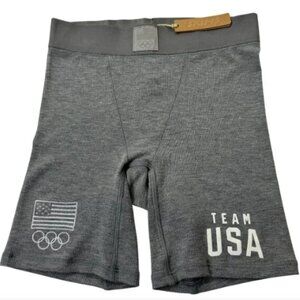 SKIMS Soft Lounge Boxer Short Team USA Heather Gray Small